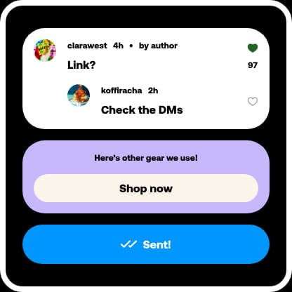 Instagram comment auto-send preview