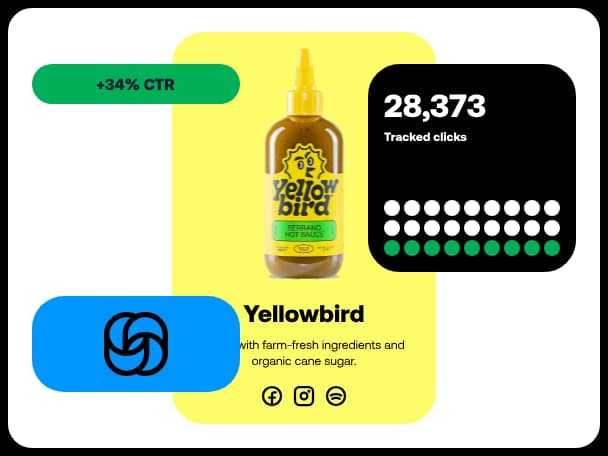 Tracked clicks and conversion lift preview
